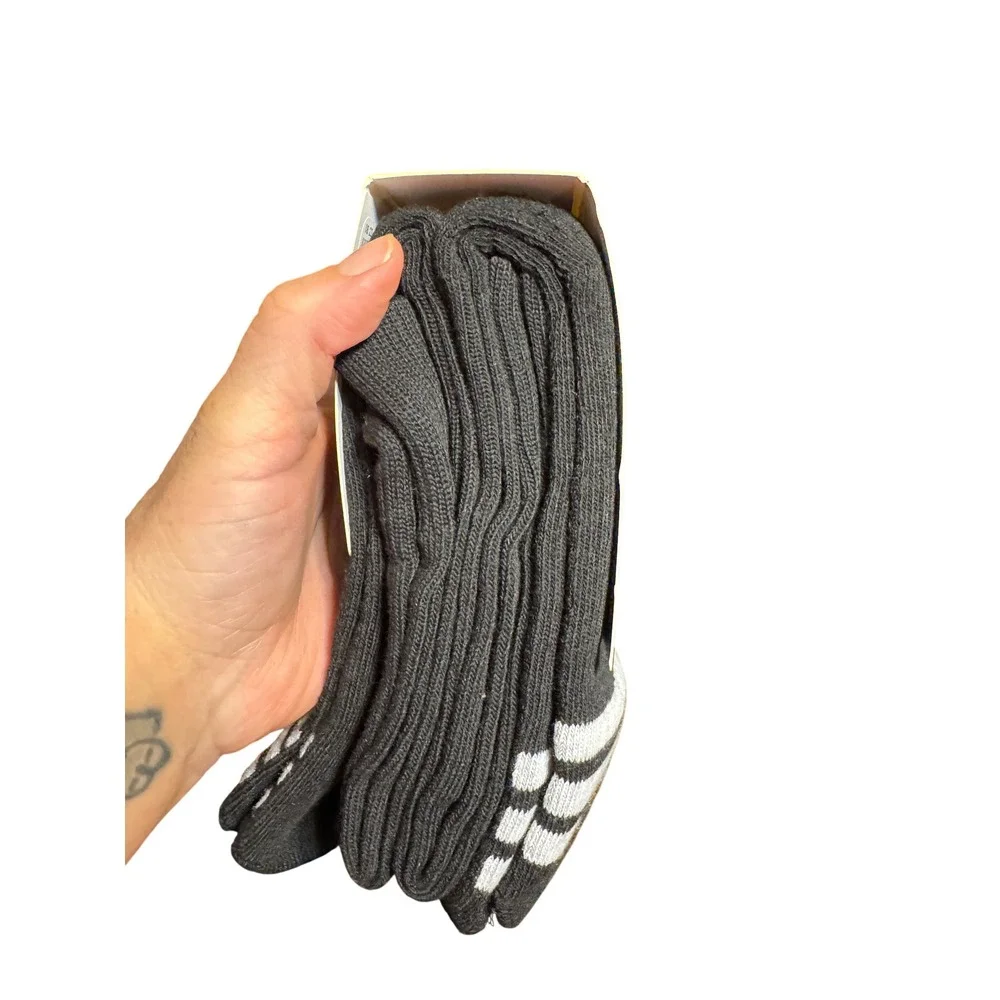 Adidas Multi-Sport Socks Mens M Black NEW 2 Pair‎ Over The Calf Compression OTC